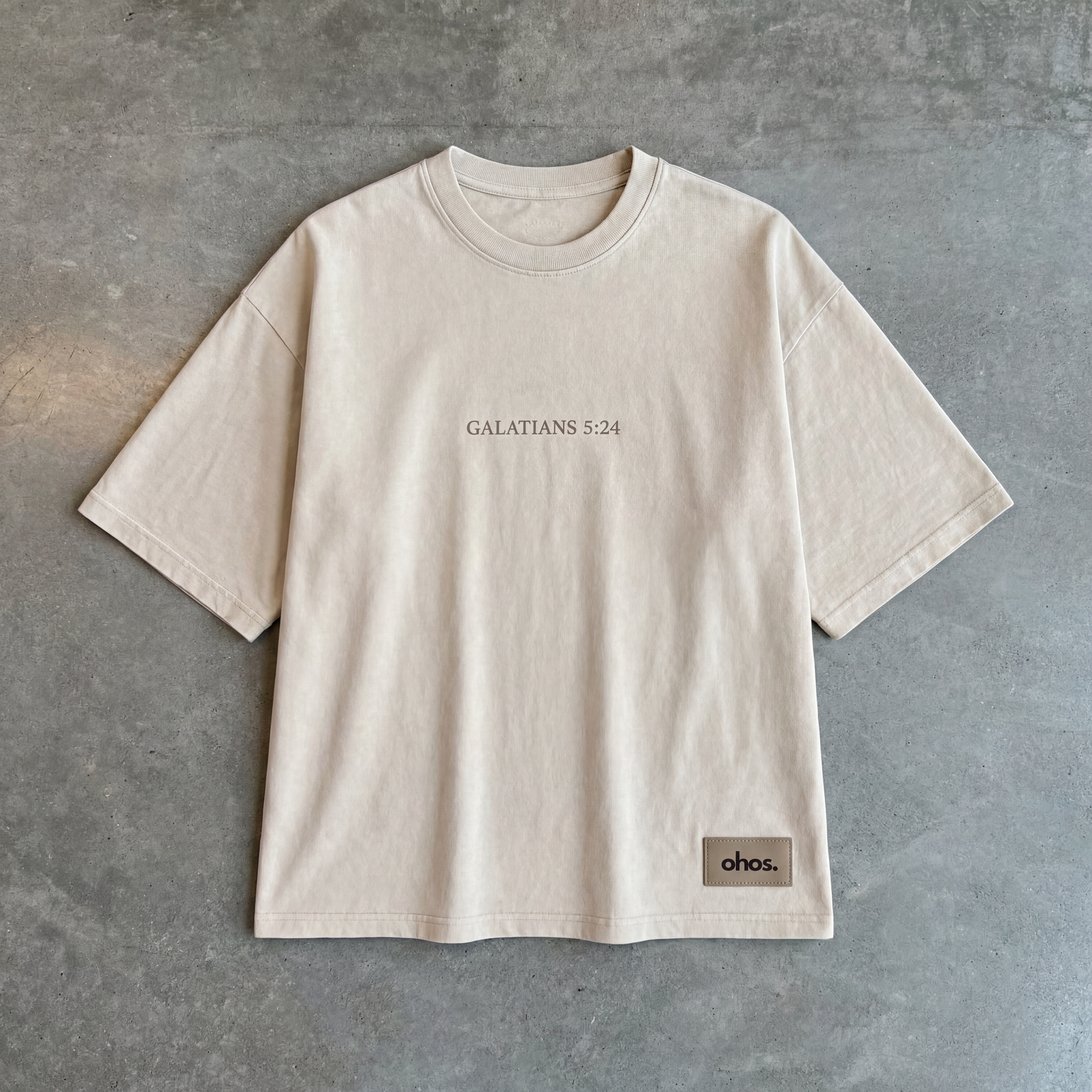 Crucify the Flesh – Strengthen the Spirit Oversized Tee