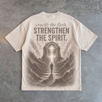 Crucify the Flesh – Strengthen the Spirit Oversized Tee