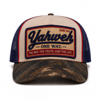 Yahweh One Way – Navy Camo Trucker Hat